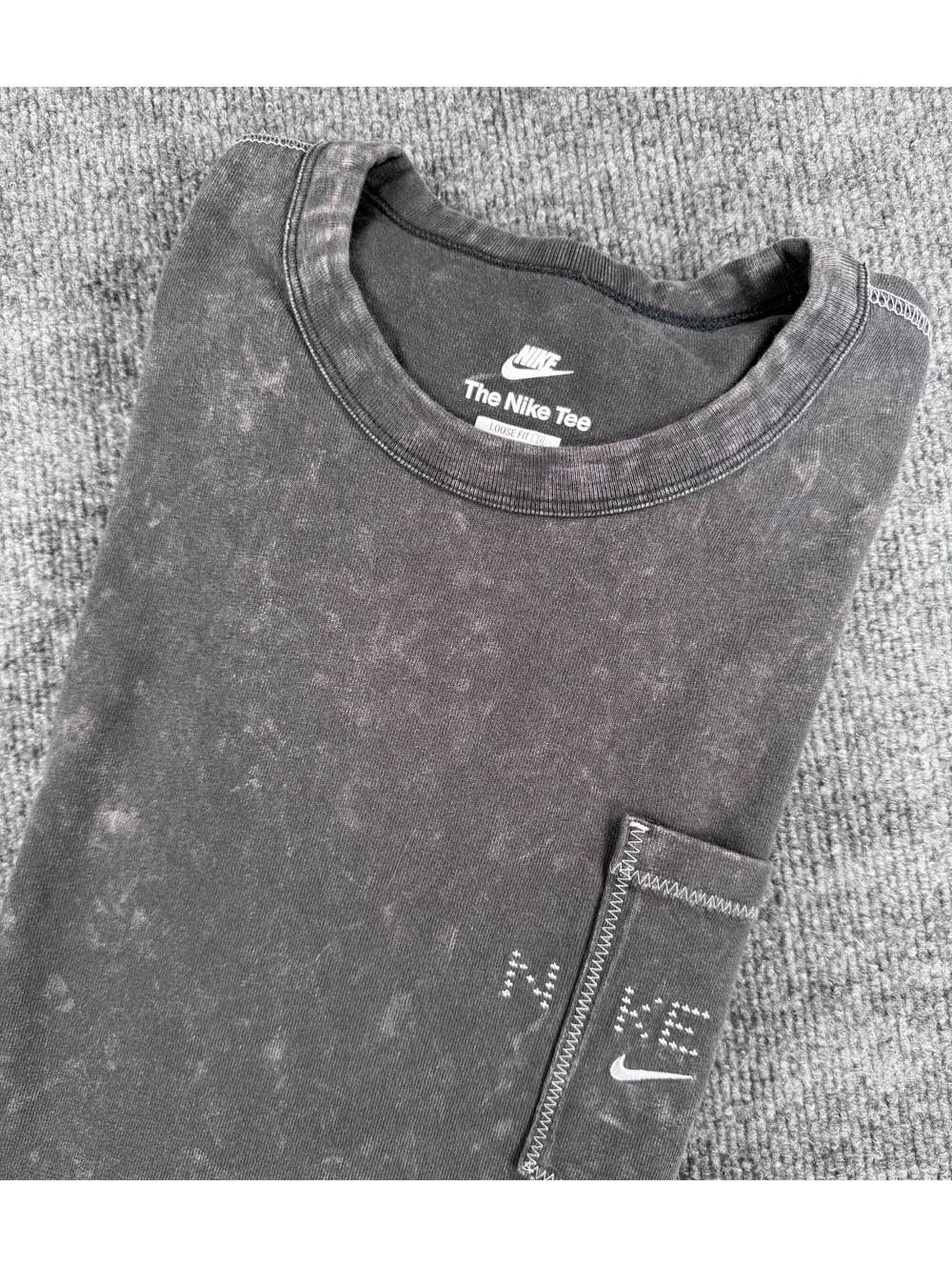 Vintage Nike Tee Loose Fit XL Acid Wash Distressed Streetwear T-Shirt